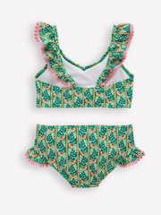 Boden Green Frill V-Neck Bikini Set - Image 2 of 3