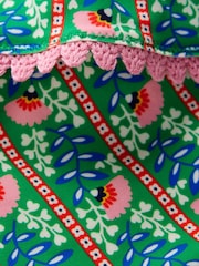 Boden Green Frill V-Neck Bikini Set - Image 3 of 3