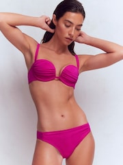 Boden Pink Classic Ruched Bikini Bottoms - Image 2 of 7