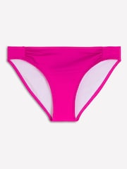 Boden Pink Classic Ruched Bikini Bottoms - Image 6 of 7