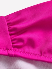 Boden Pink Classic Ruched Bikini Bottoms - Image 7 of 7
