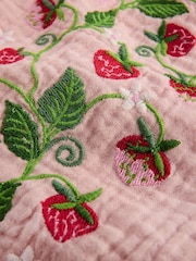 Boden Pink Embroidered Frilly Woven Top - Image 3 of 3