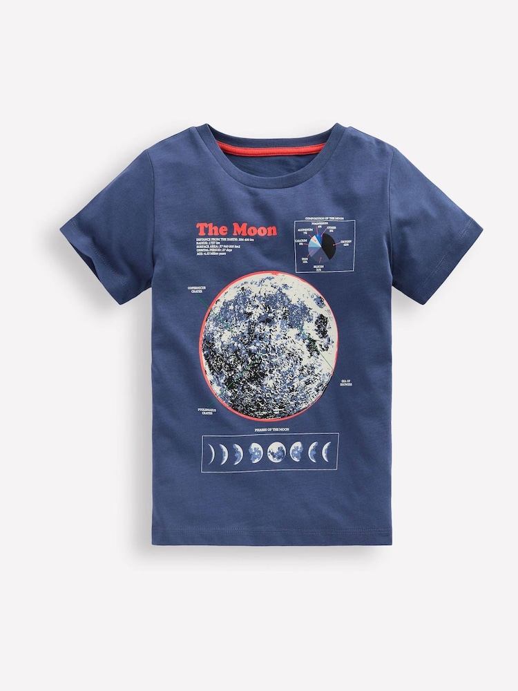 Boden Blue Glow In The Dark T-Shirt - Image 1 of 3