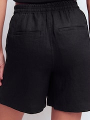 Boden Black Islington Linen Shorts - Image 5 of 7