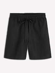 Boden Black Islington Linen Shorts - Image 7 of 7