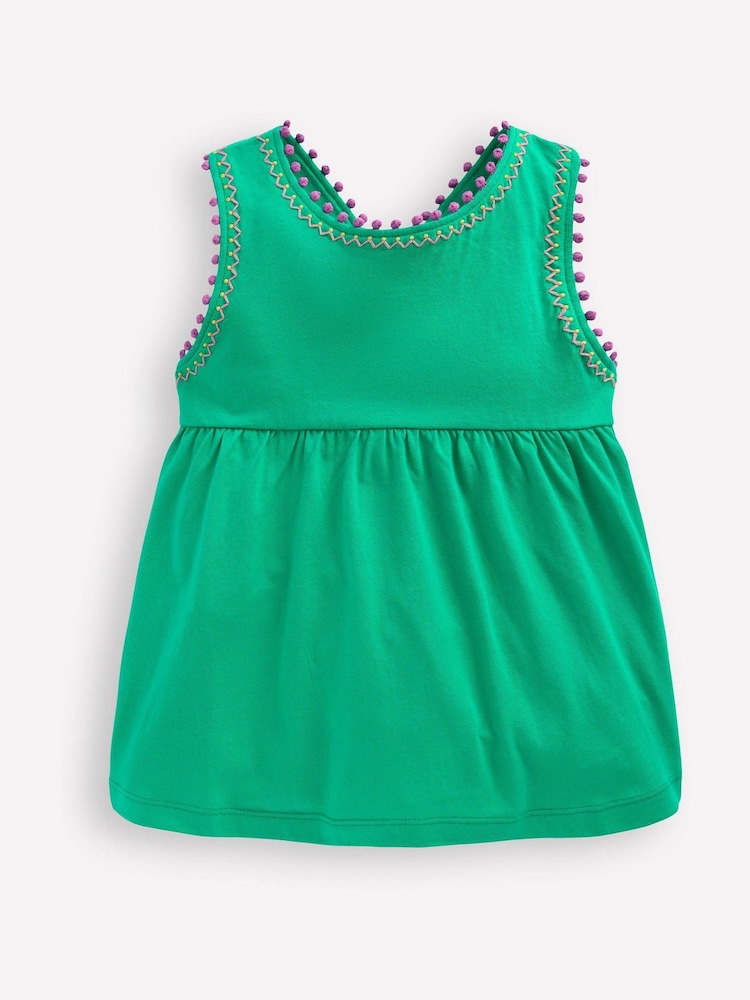 כחול - Boden Cross-Back Pom Trim Top - תמונה 1 מתוך 3 כחול - Boden Cross-Back Pom Trim Top - תמונה 1 מתוך 3