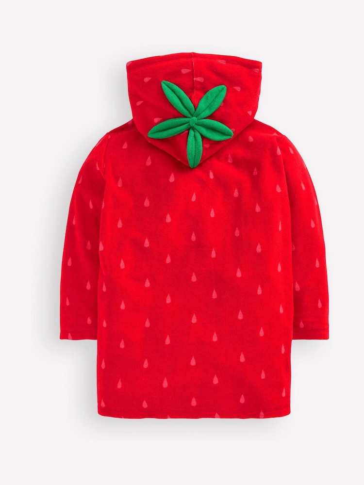 Boden Red Fun Romie Towelling Zip-Up Cover-Up - Image 2 of 3