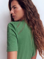 Boden Green Bea Short Sleeve Shirt - Image 5 of 6