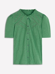 Boden Green Bea Short Sleeve Shirt - Image 6 of 6