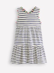 Boden Blue Jersey Cross-Back Dress - Image 1 of 3