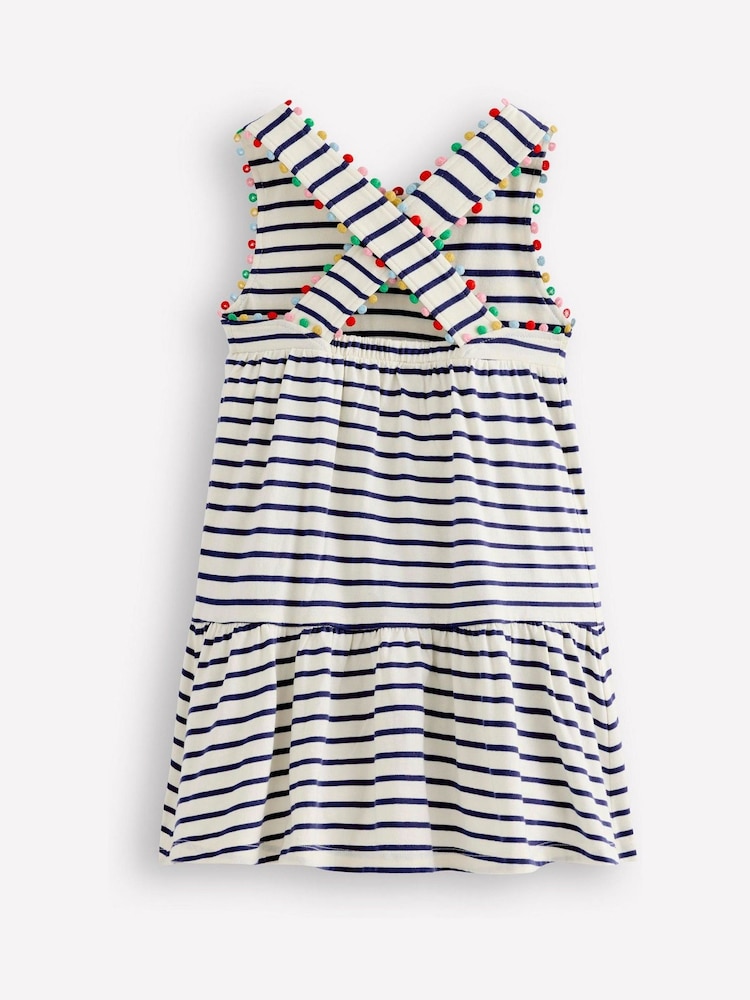 Boden Blue Jersey Cross-Back Dress - Image 2 of 3