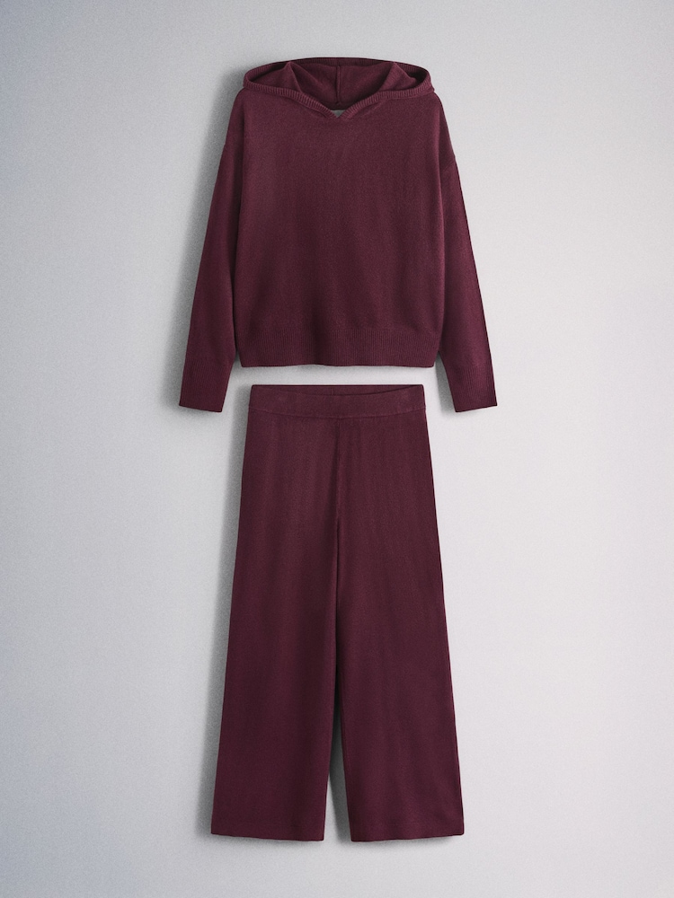The Set Hoodies And Joggers Set Burgundy Red - Image 1 of 5