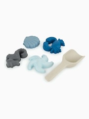 KIDLY by MORI Blue Foldaway Bucket Spade & Sand Mould Beach Toy Set - Image 2 of 4
