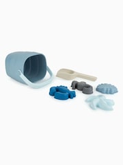 KIDLY by MORI Blue Foldaway Bucket Spade & Sand Mould Beach Toy Set - Image 3 of 4
