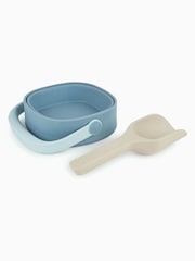 KIDLY by MORI Blue Foldaway Bucket Spade & Sand Mould Beach Toy Set - Image 4 of 4