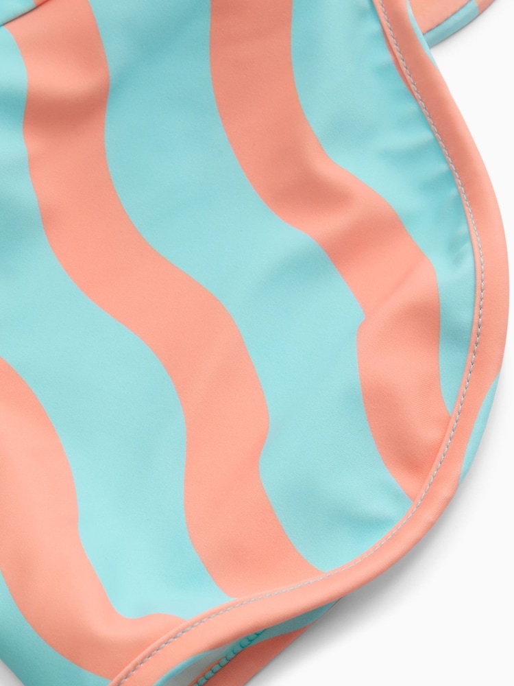 KIDLY by MORI Turquiose Orange Sunsafe Swim Hat - Image 3 of 3