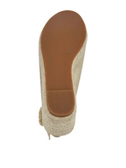 Pavers Gold Buckle Fastening Wedge Espadrilles - Image 5 of 5