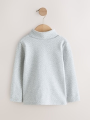 Cream/Pink/Grey Long Sleeve Roll Neck Tops 3 Pack (3mths-7yrs) - Image 5 of 7