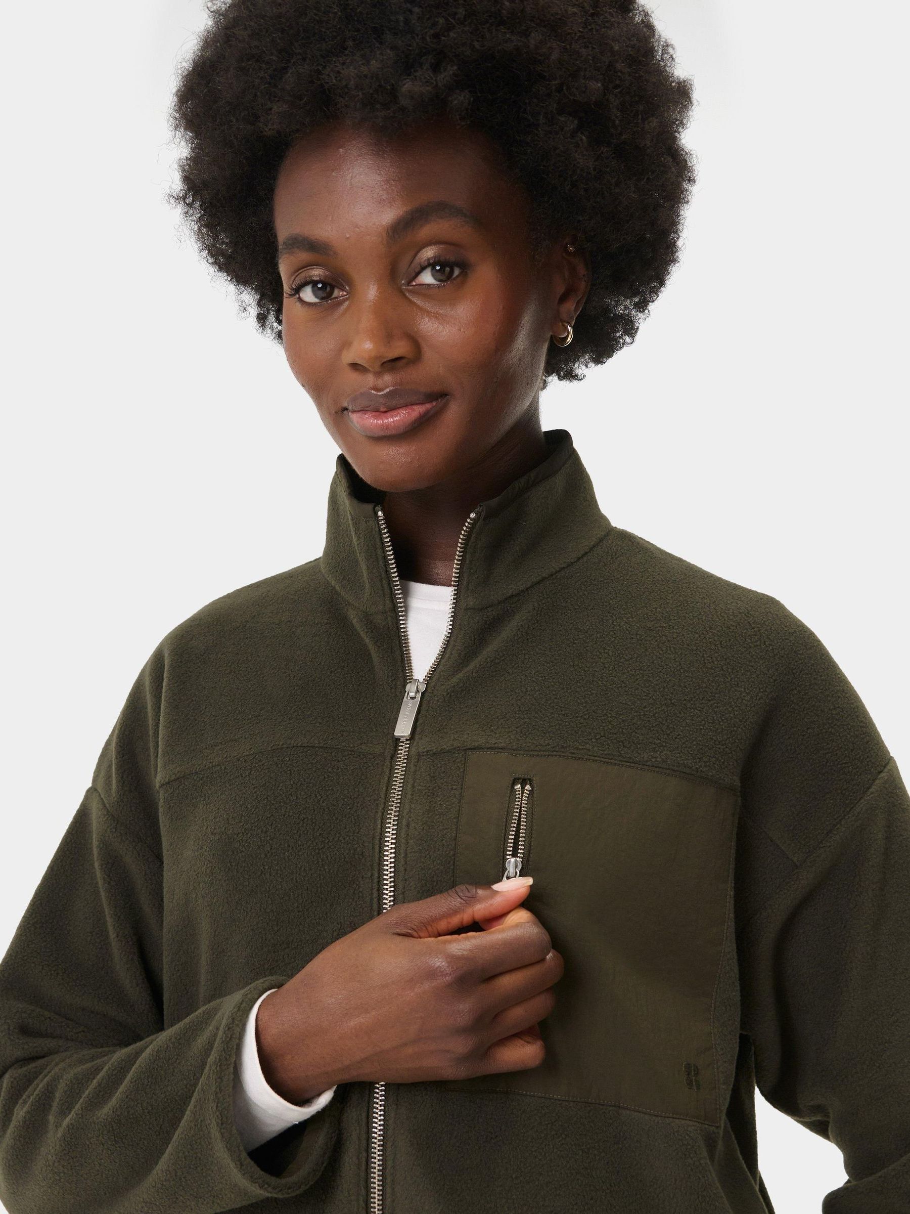 Buy Sweaty Betty Green Mallow Zip Through Fleece from Next USA