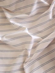 Laura Ashley Chalk Blue Henley Stripe Deep Fitted Sheet - Image 3 of 3