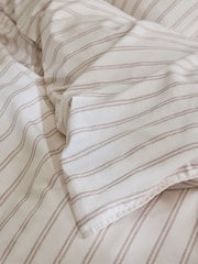 Laura Ashley Plaster Pink Henley Stripe 100% Cotton Duvet Cover and Pillowcase Set - Image 4 of 5