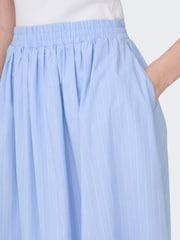 JDY Blue Midi And White Stripe Skirt - Image 4 of 6