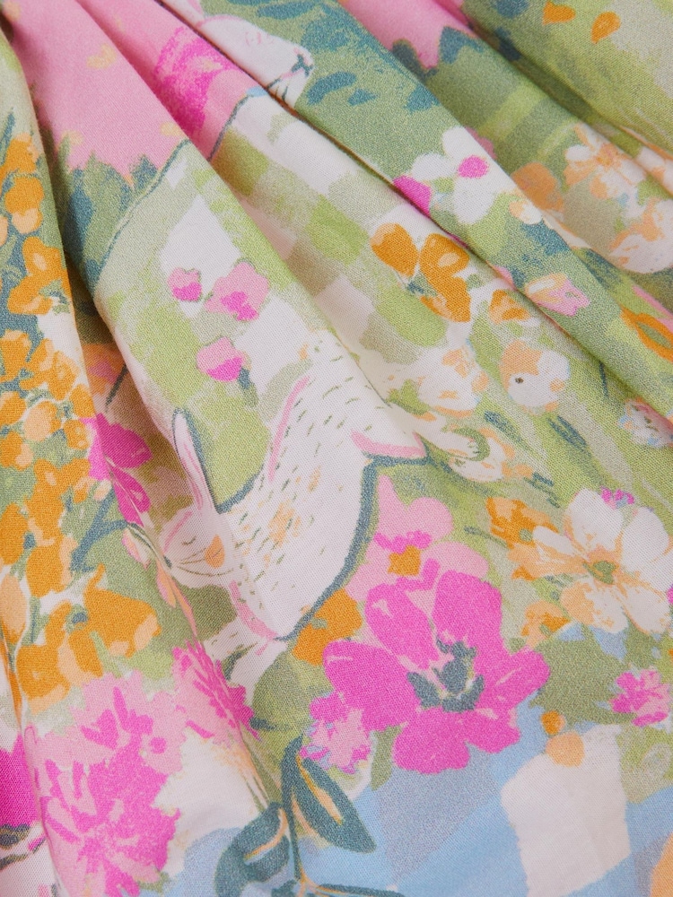 Monsoon Yellow Bunny Print Cotton Skirt - Image 3 of 3