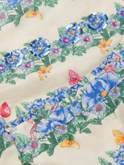 Monsoon Cream Clara Floral Print Top & Trousers Set - Image 4 of 4