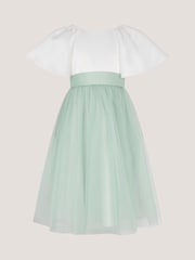 Monsoon Green Angelica Bow Tulle Flower Dress - Image 2 of 4