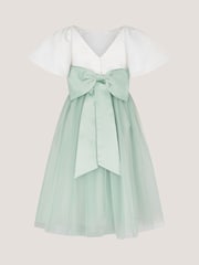 Monsoon Green Angelica Bow Tulle Flower Dress - Image 3 of 4