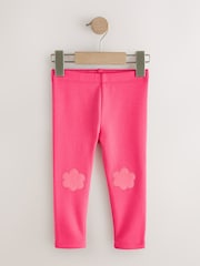 Pink/Purple/Brights Cosy Fleece Lined Leggings 4 Pack (3mths-7yrs) - Image 6 of 8