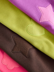 Pink/Purple/Brights Cosy Fleece Lined Leggings 4 Pack (3mths-7yrs) - Image 7 of 8