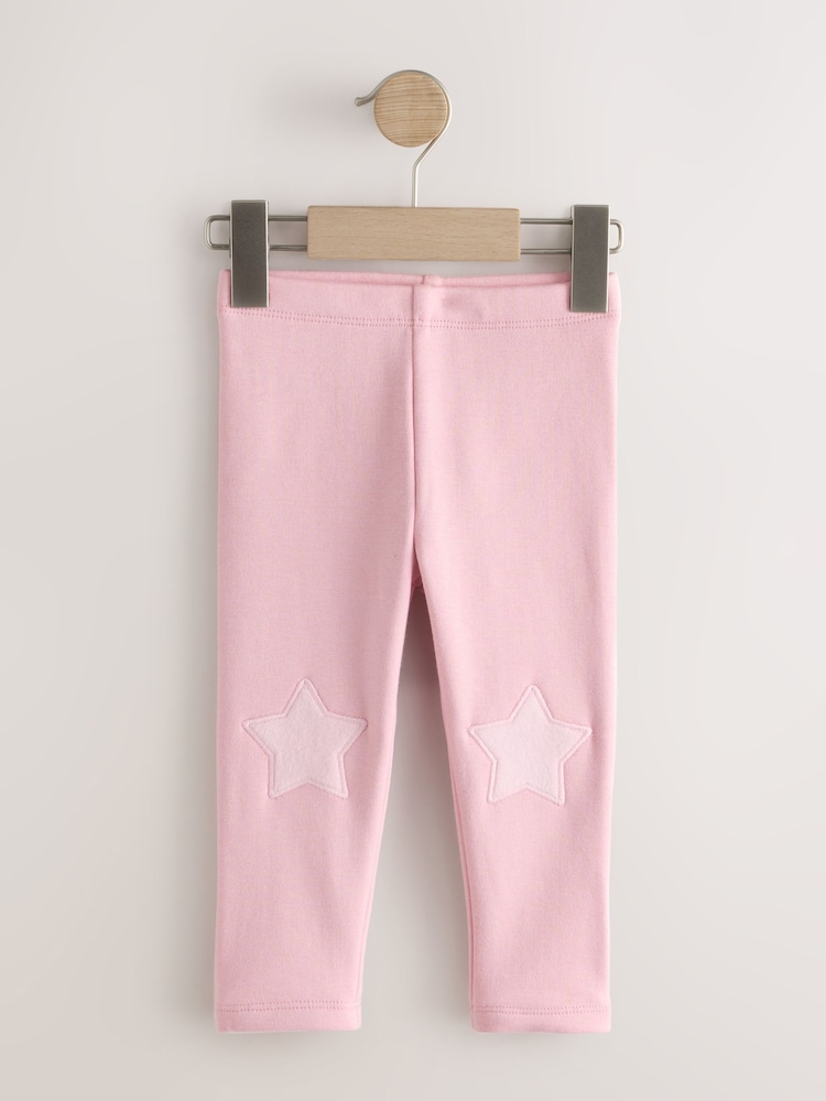 Noir/Bleu/Rose - Leggings doublés en polaire douce 4 paquet (3mois-7ans) - Image 2 sur 8