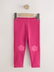Noir/Bleu/Rose - Leggings doublés en polaire douce 4 paquet (3mois-7ans) - Image 4 sur 8