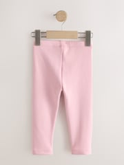 Noir/Bleu/Rose - Leggings doublés en polaire douce 4 paquet (3mois-7ans) - Image 6 sur 8