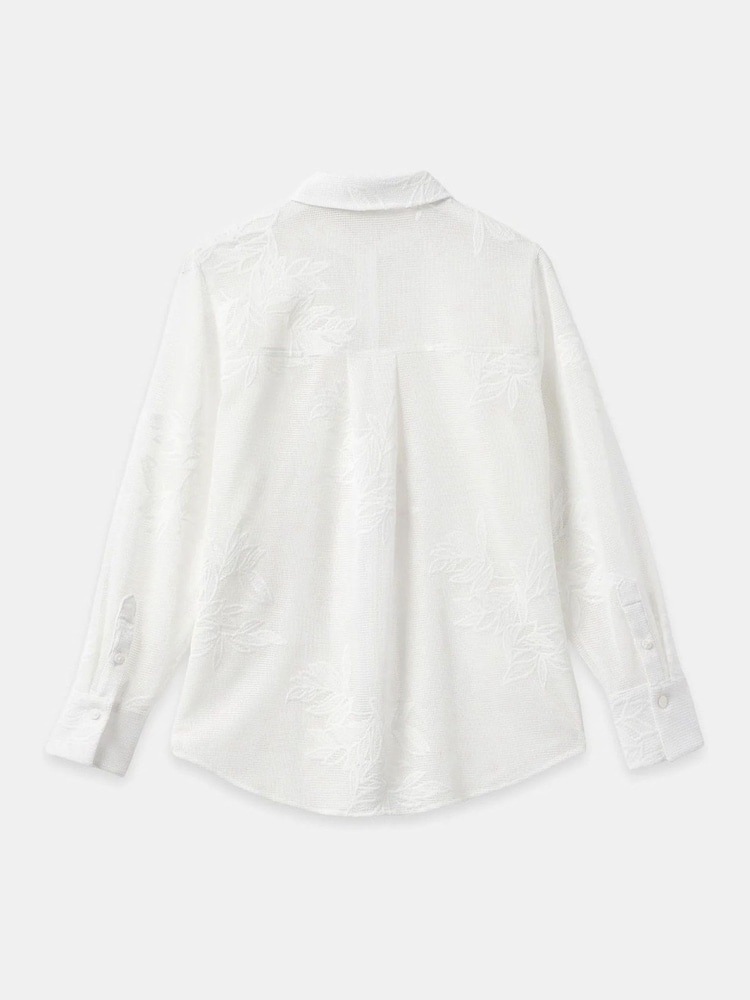 Mint Velvet メッシュ刺繍入りシャツ - 画像 4 / 4