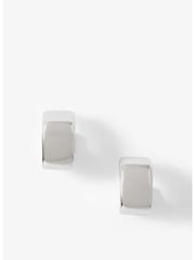 Silberfarben - Mint Velvet Mini Rounded Square Hoop Earrings - Bild 1 von 1