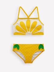 Boden Yellow Logo Cross Back Bikini - Image 1 of 3