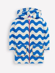 Boden Blue Romie Towelling Zip Throw On Cover-Up - Image 1 of 3
