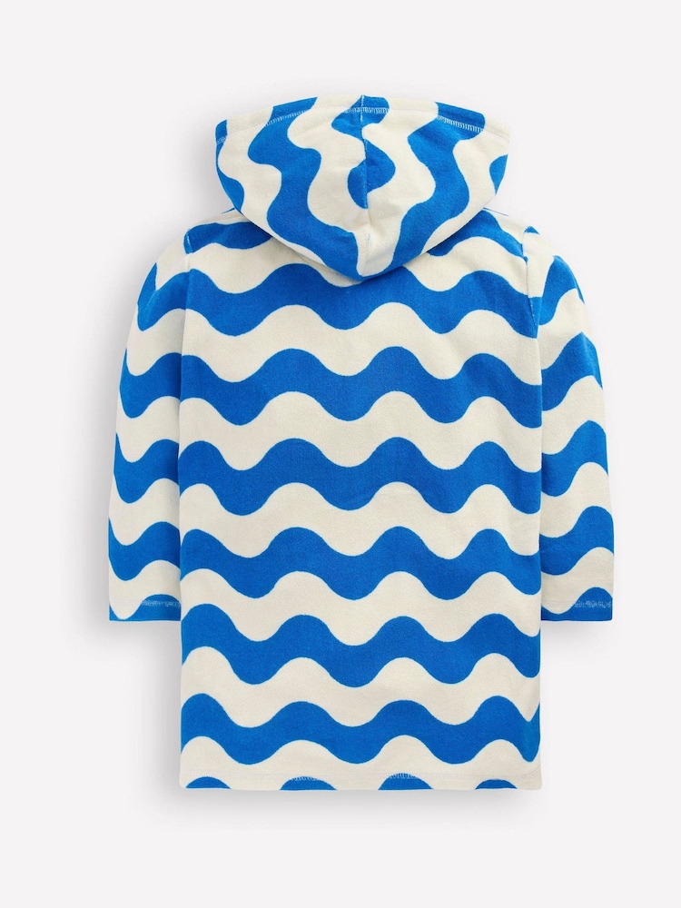 Boden Blue Romie Towelling Zip Throw On Cover-Up - Image 2 of 3