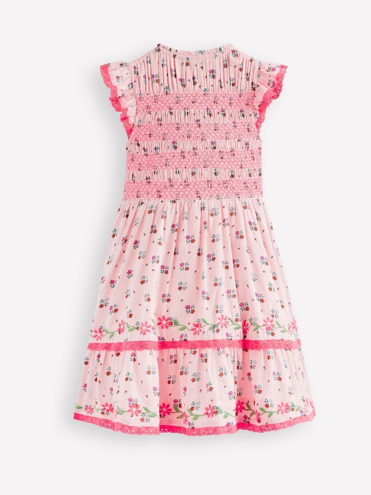 Ροζ - Φόρεμα μίντι με σιρίτι και μπούστο Boden - Εικόνα 2 από 3