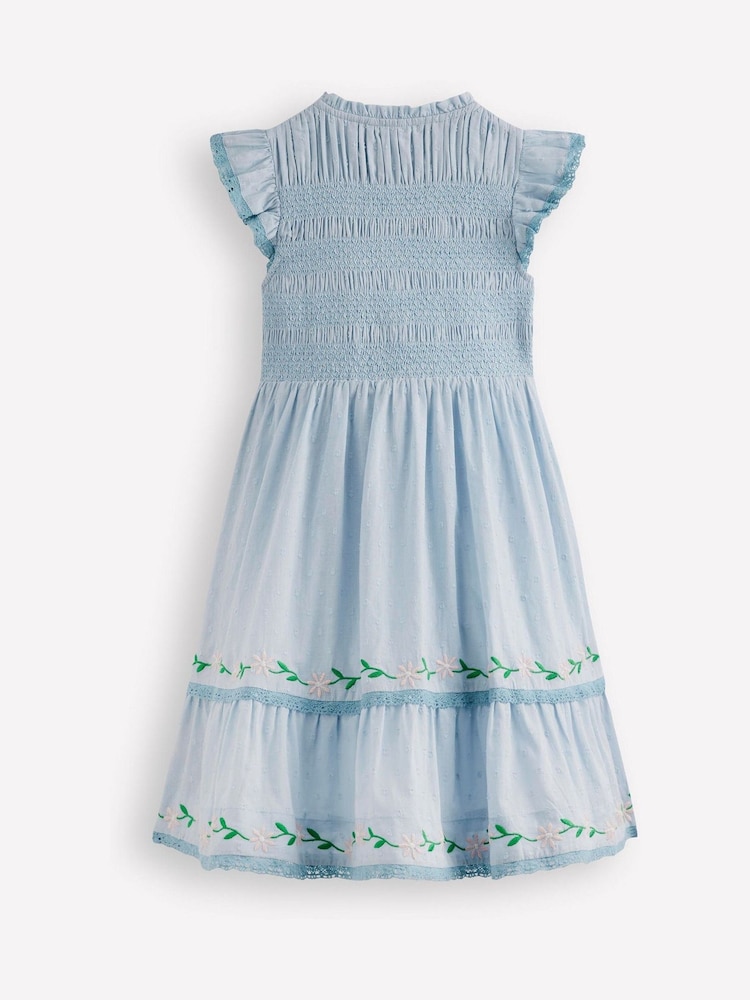 Μπλε - Φόρεμα μίντι με σιρίτι και μπούστο Boden - Εικόνα 2 από 3