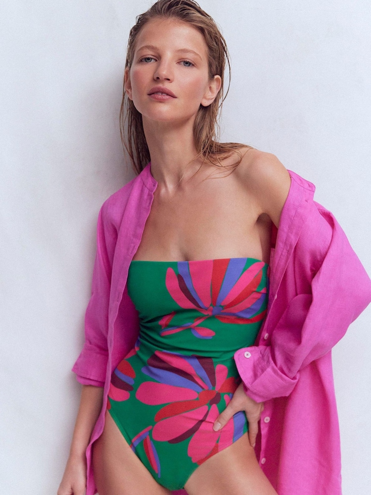 Boden Green Paros Bandeau Swimsuit - Image 1 of 6