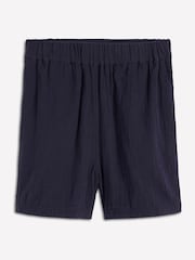 Boden Blue Pull-on Double Cloth Shorts - Image 6 of 6