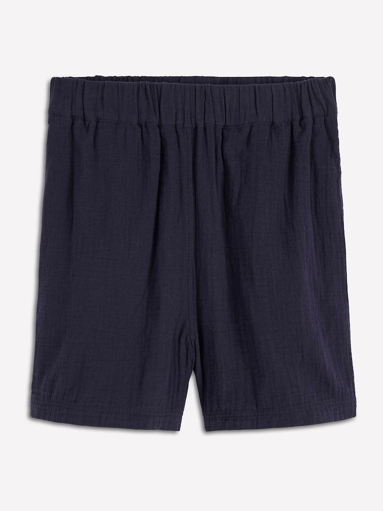 Boden Blue Pull-on Double Cloth Shorts - Image 6 of 6 Boden Blue Pull-on Double Cloth Shorts - Image 6 of 6
