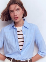 Boden Cream Relaxed Cotton T-Shirt - Image 5 of 6