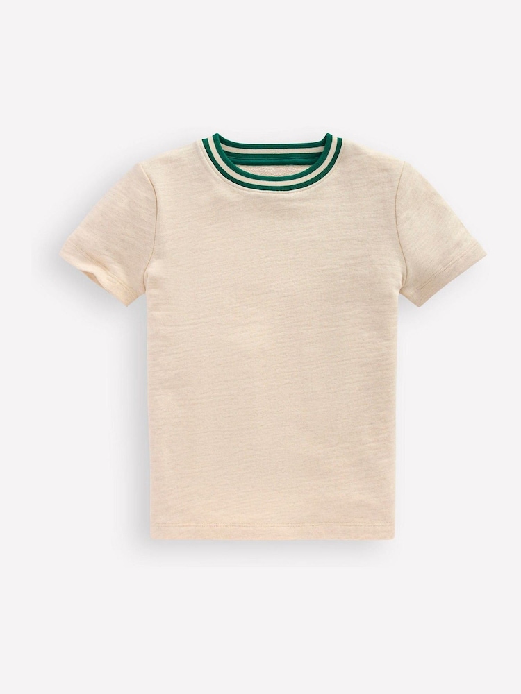 Boden Natural Short Sleeve Mid Weight T-Shirt - Image 1 of 3