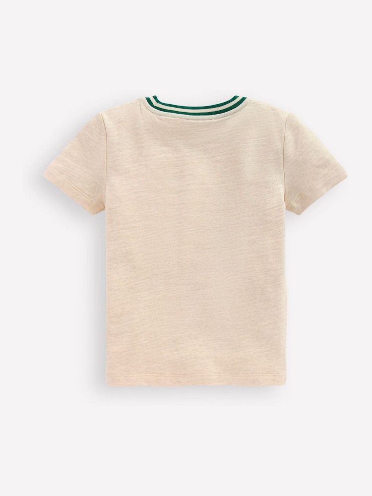 Boden Natural Short Sleeve Mid Weight T-Shirt - Image 2 of 3
