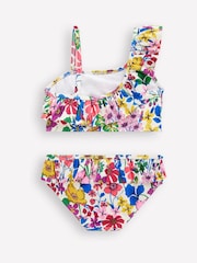 Boden Blue One Shoulder Frill Bikini Set - Image 2 of 3