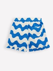 Boden Blue Towelling Ruffle Shorts - Image 2 of 3